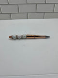 Beaded Ballpoint Pens-Metallic Copper Acrylic