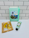A6 Small Journal Bundle-Green with Beach Design