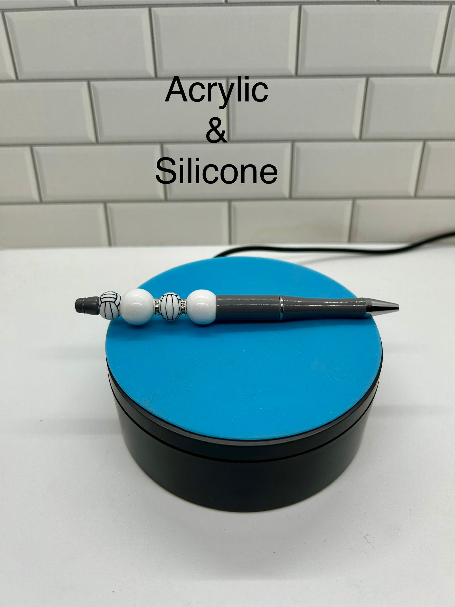 Stylos bille perlés