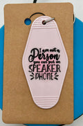 Retro Style Motel Keychain With Sassy Design