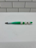 Ombré Green Beaded Ballpoint Pen Silicone