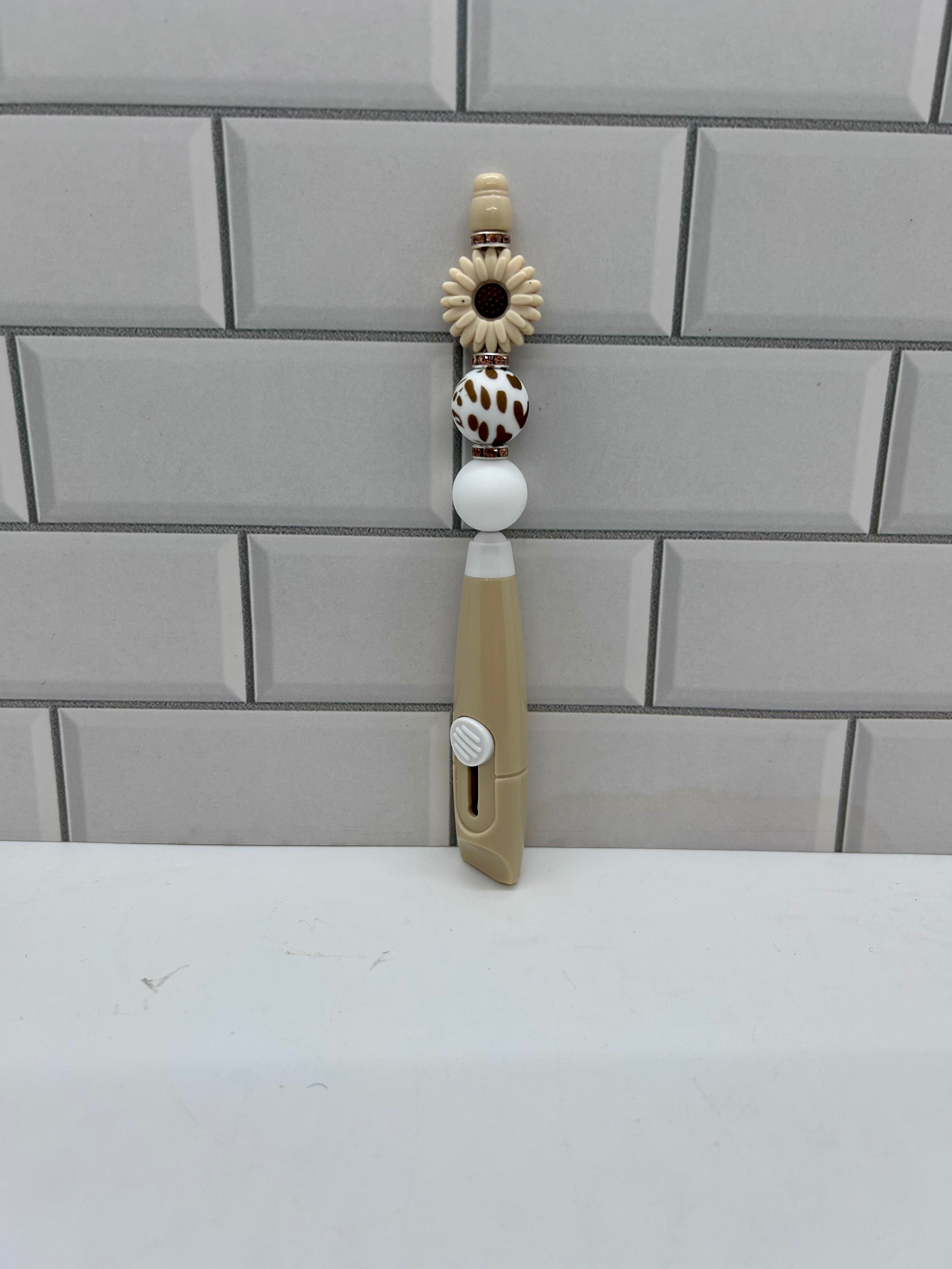 Cutter à perles - Silicone tanné avec fleur centrale