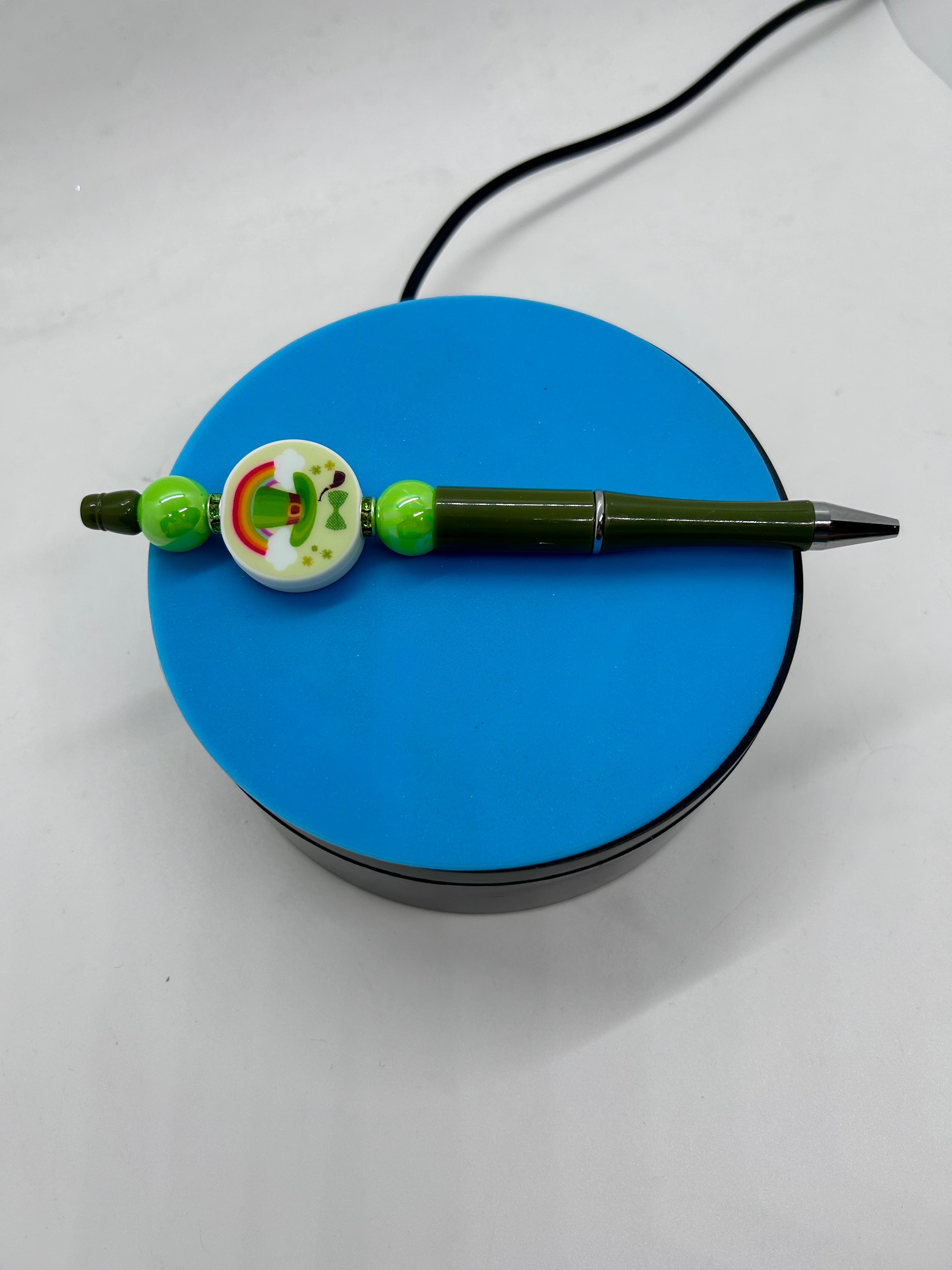 Stylo à bille perlé sur le thème de la Saint-Patrick