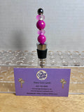 Beaded Wine Stopper-Pink