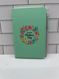 A6 Blank Lined Journal Featuring A Beautiful Mother’s Day Design-Green