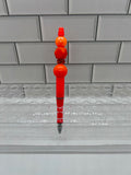 Beaded Ballpoint Pen-Orange