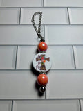 Beaded Cup Charm’s-Orange Acrylic with Focal