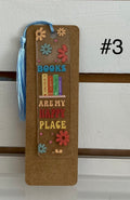 Acrylic Bookmark Bundle with Beautiful Design and Color Tassel-Includes One lotion & One Gel Pen