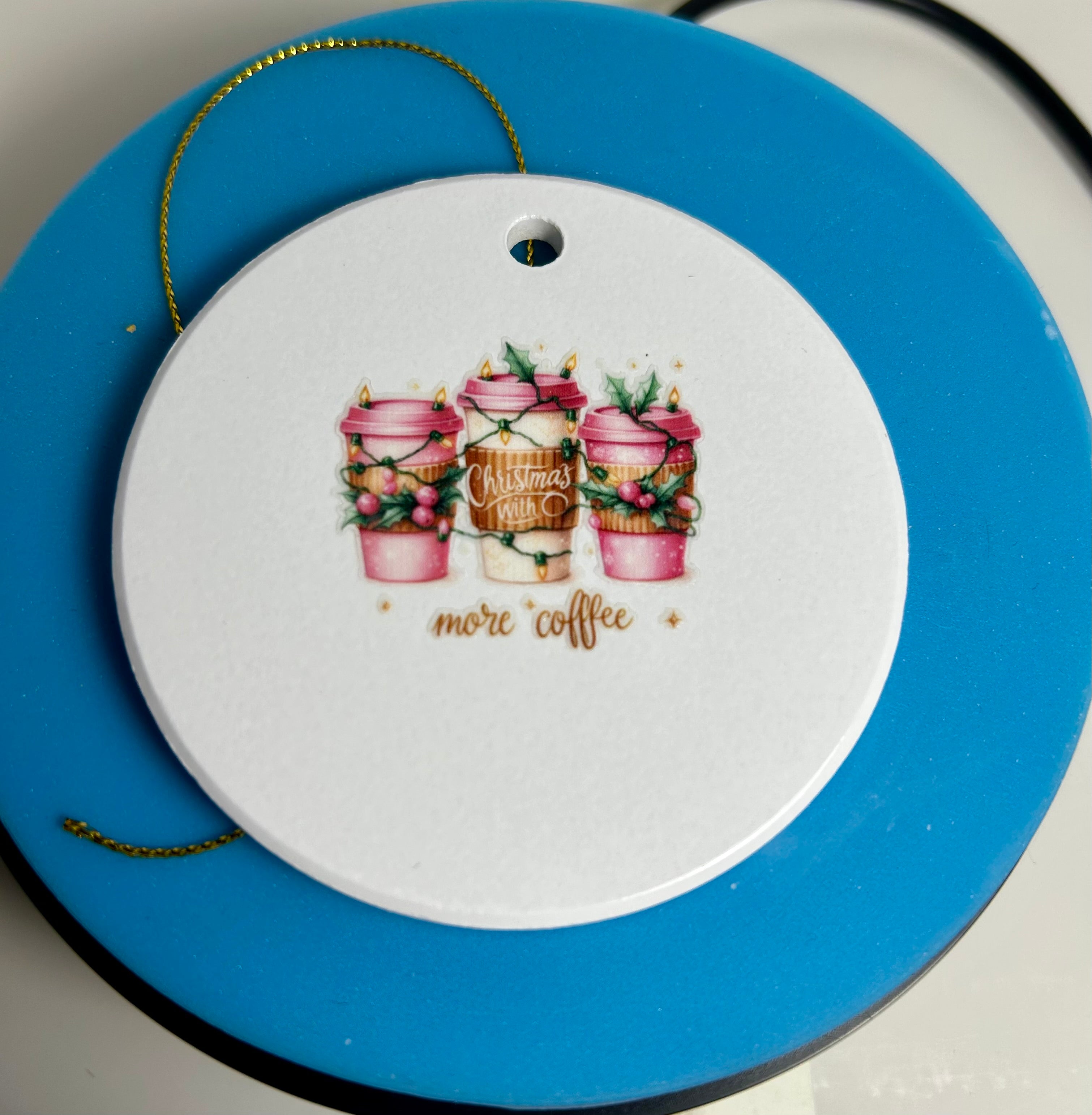 Ornements de Noël en céramique de 3 pouces