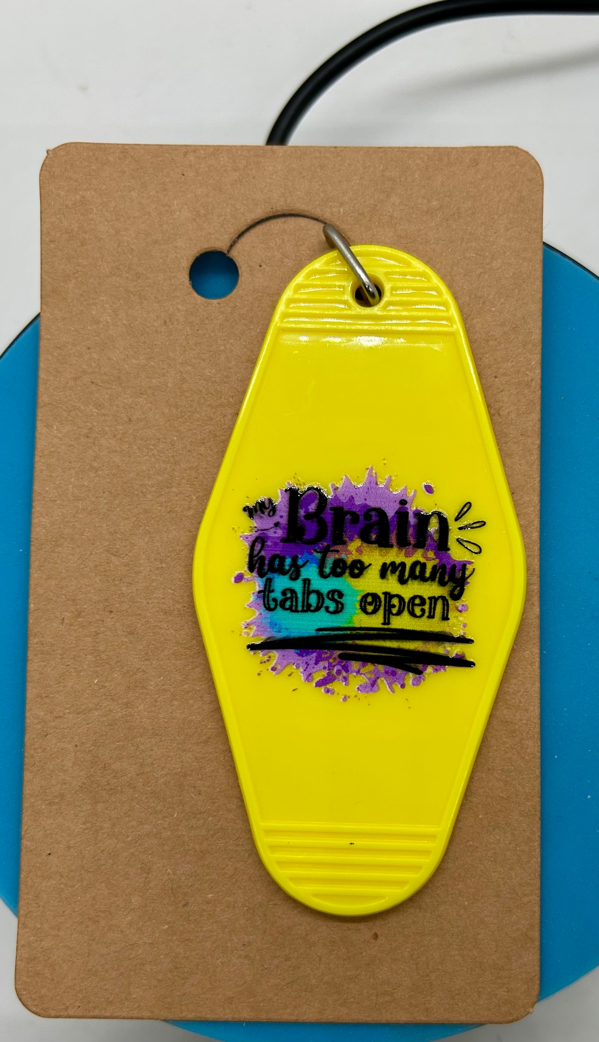 Retro Style Motel Keychain With Sassy Design