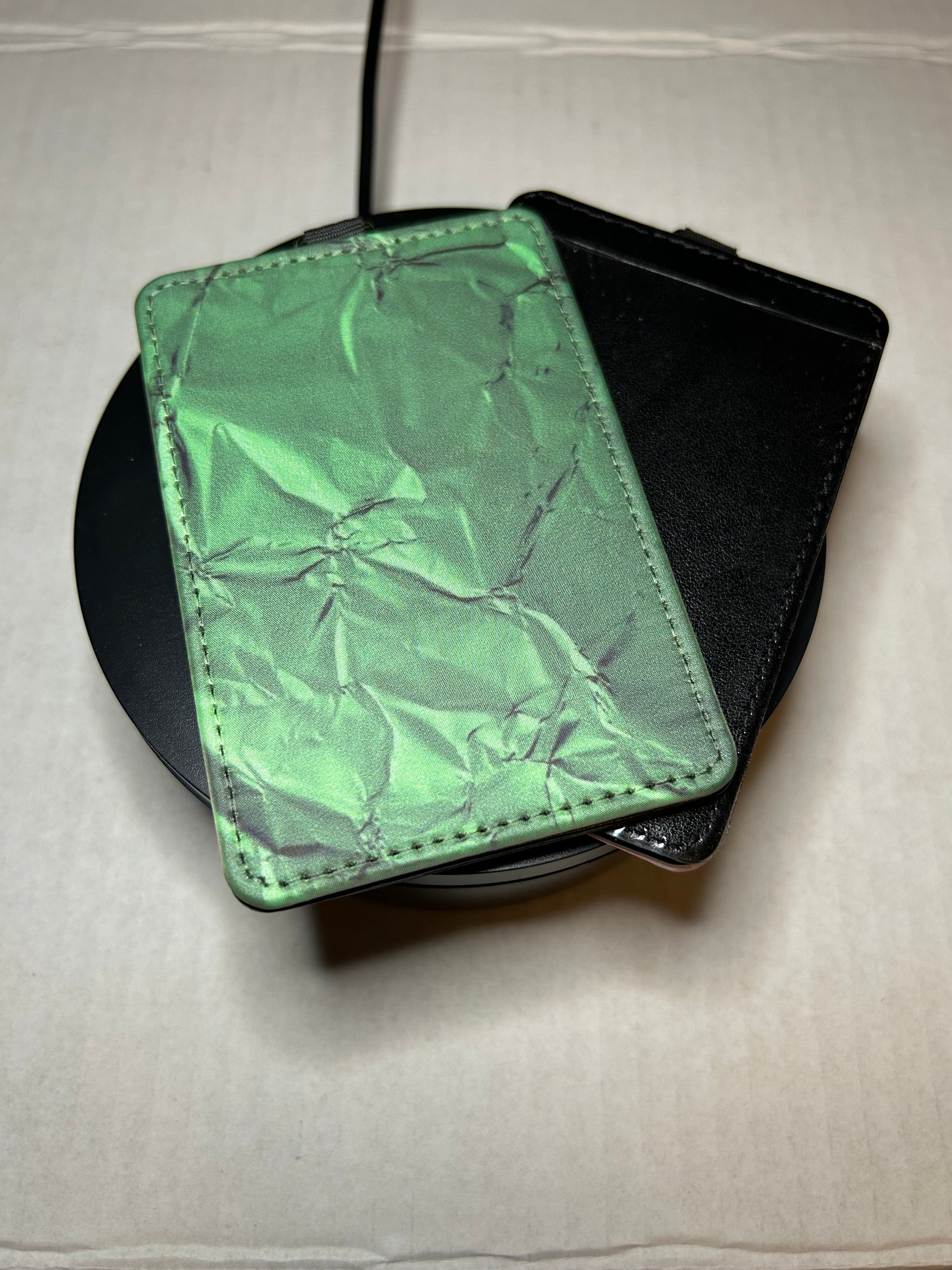 Pu Leather ID Card  Holder-Can Include a Free Design!