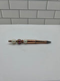 Beaded Ballpoint Pens-Metallic Copper Acrylic