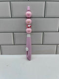 Beaded Box Cutter-Lighter Pink Acrylic