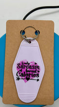 Retro Style Motel Keychain With Sassy Design