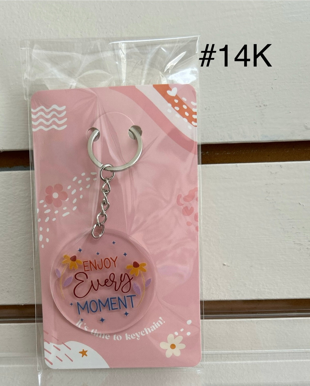 Trousse de porte-clés en acrylique avec un joli design – Comprend une lotion et un stylo à gel