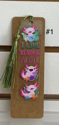 Acrylic Bookmark Bundle with Beautiful Design and Color Tassel-Includes One lotion & One Gel Pen