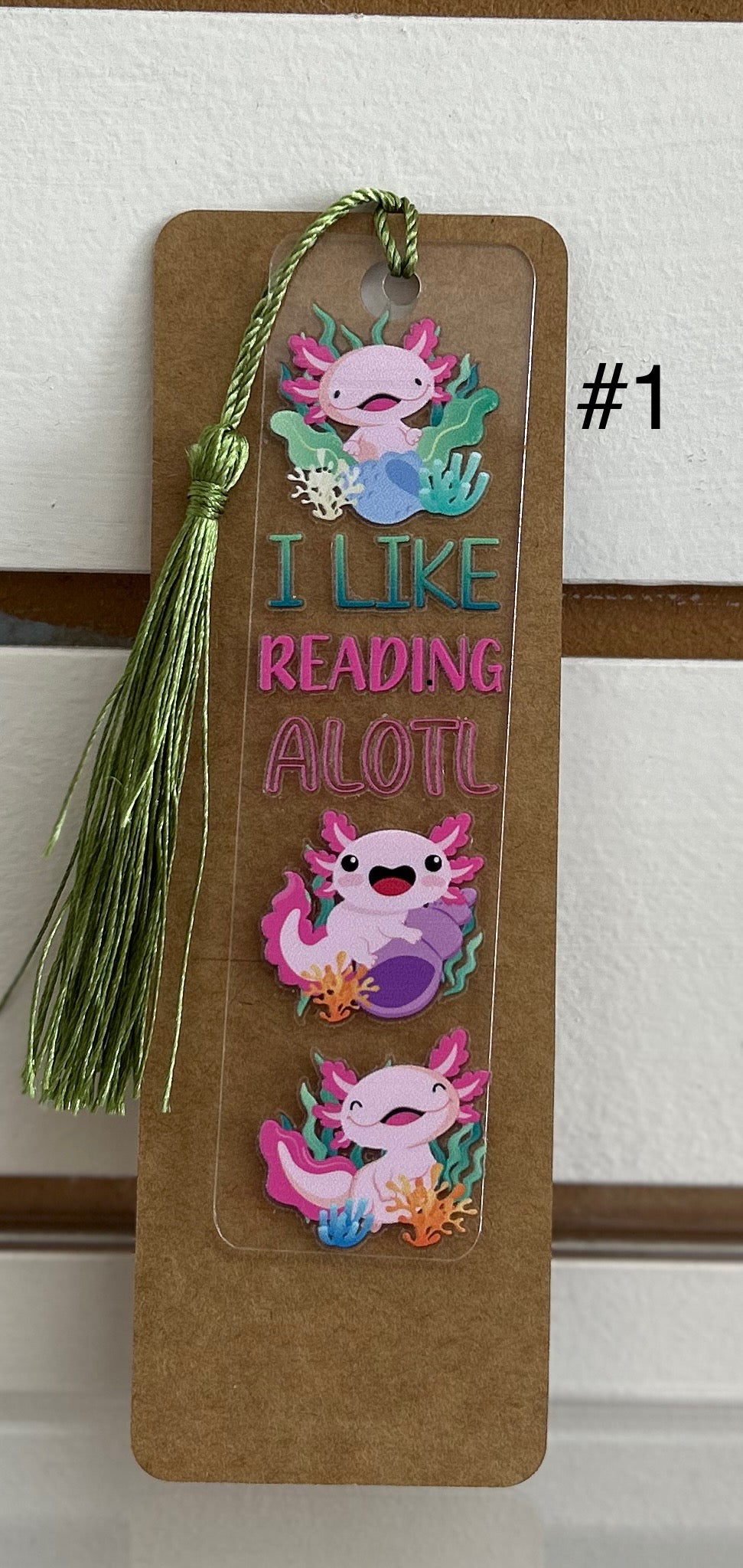 Acrylic Bookmark Bundle with Beautiful Design and Color Tassel-Includes One lotion & One Gel Pen