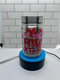 17 oz Metal Mason Jar Tumbler with Valentines Day Theme