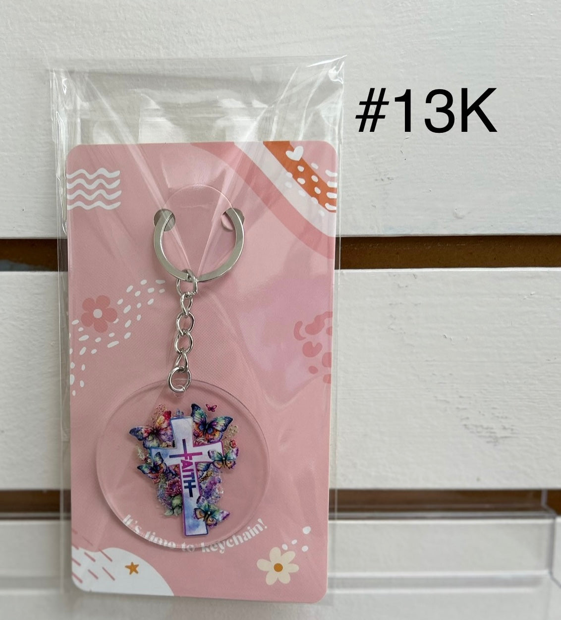 Trousse de porte-clés en acrylique avec un joli design – Comprend une lotion et un stylo à gel