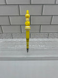 Beaded Ballpoint Pen-Yellow