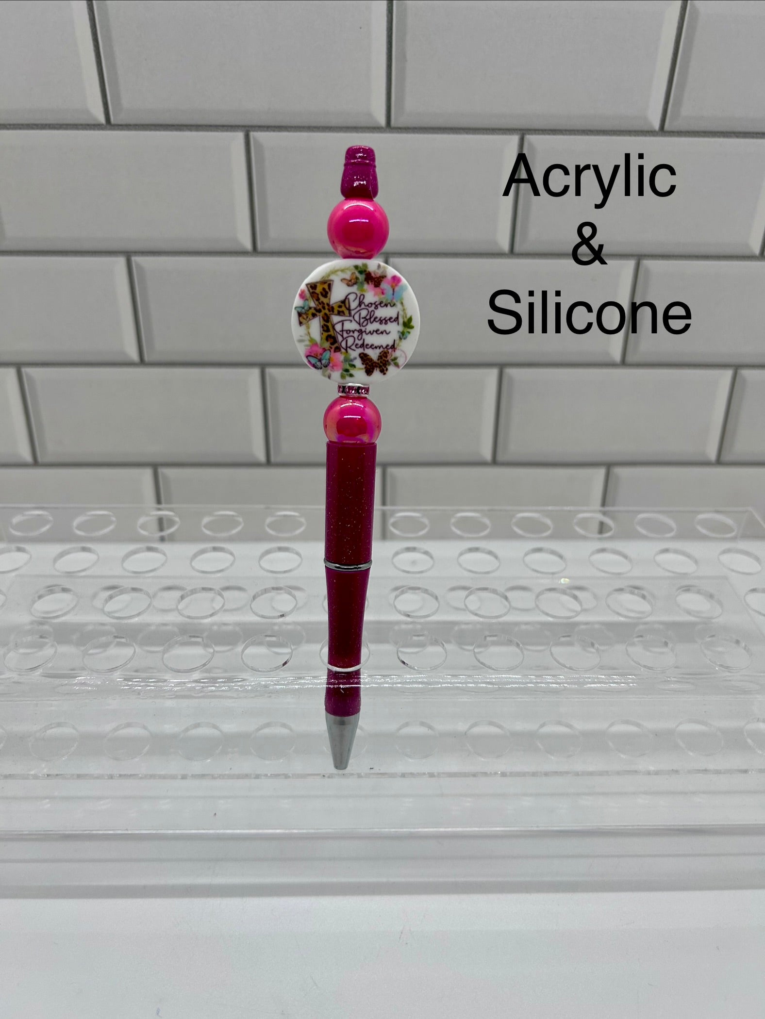 Stylos bille perlés