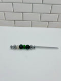 Beaded Letter Opener-Green Acrylic