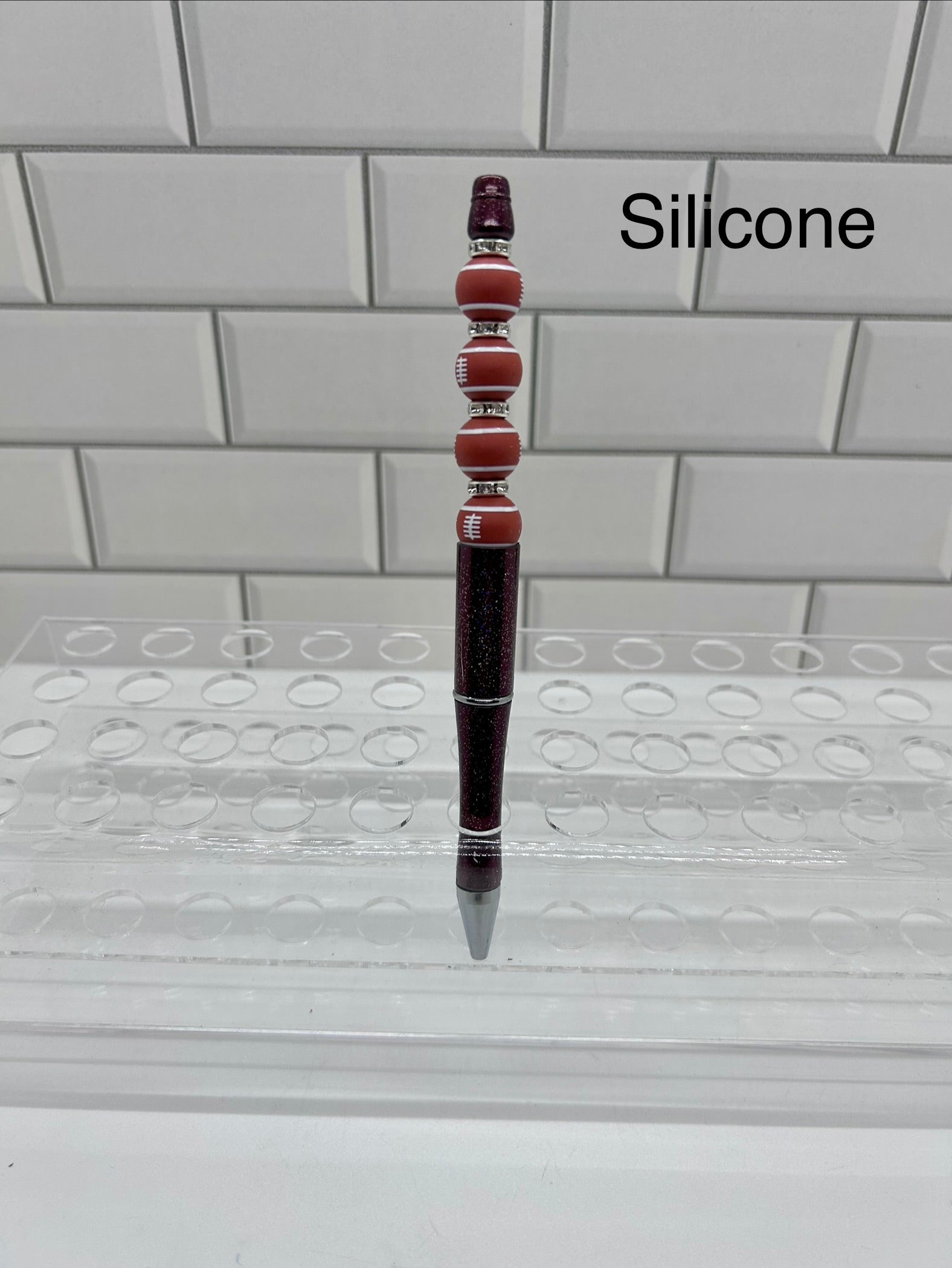 Stylos bille perlés