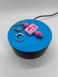 Valentines Day Theme Beaded Keychain