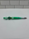 Beaded Ballpoint Pens-Ombre Green Acrylic