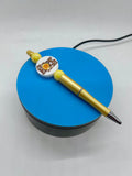 Beaded Ballpoint Pen With Christian Focal-Yellow