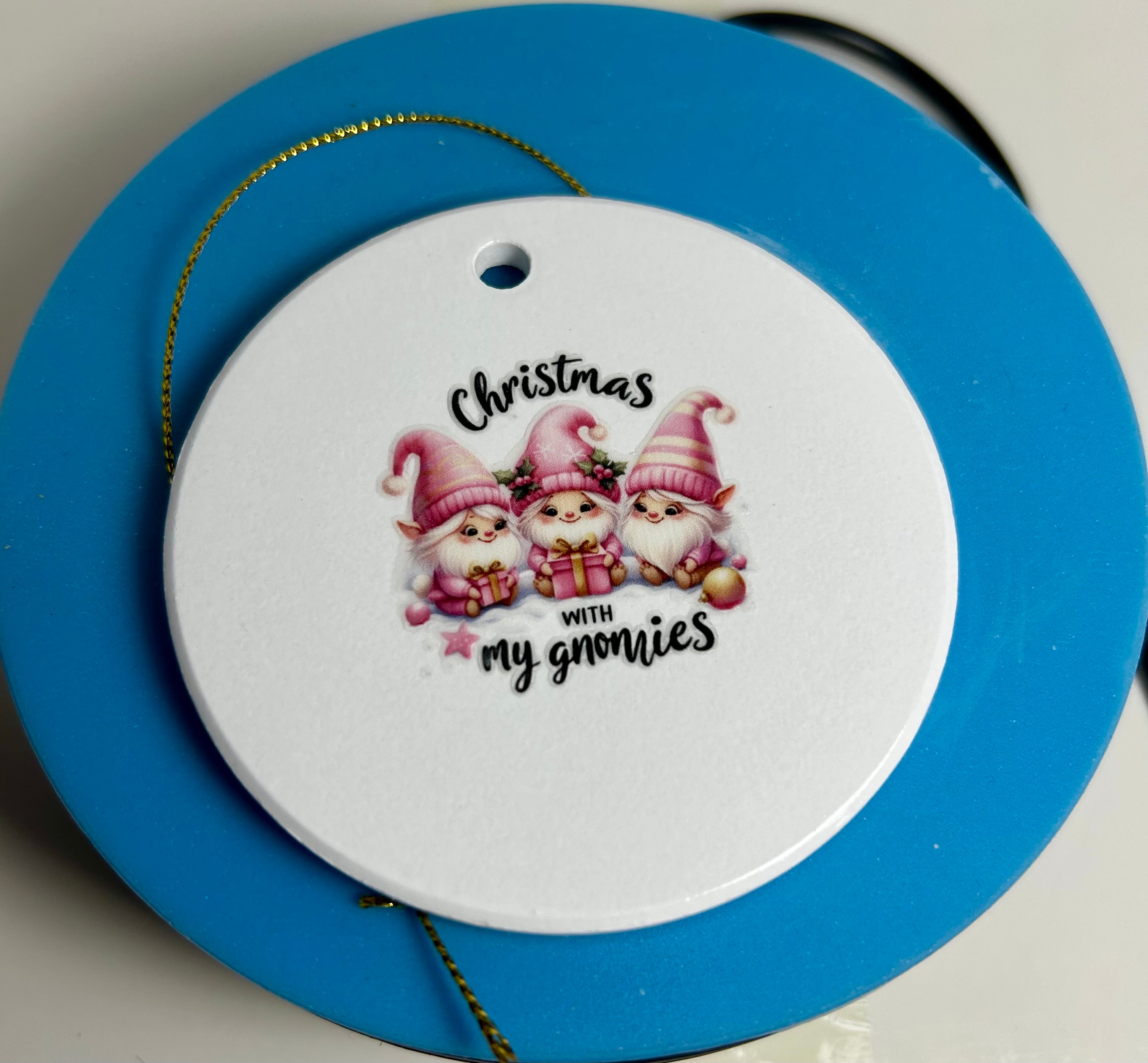 Ornements de Noël en céramique de 3 pouces