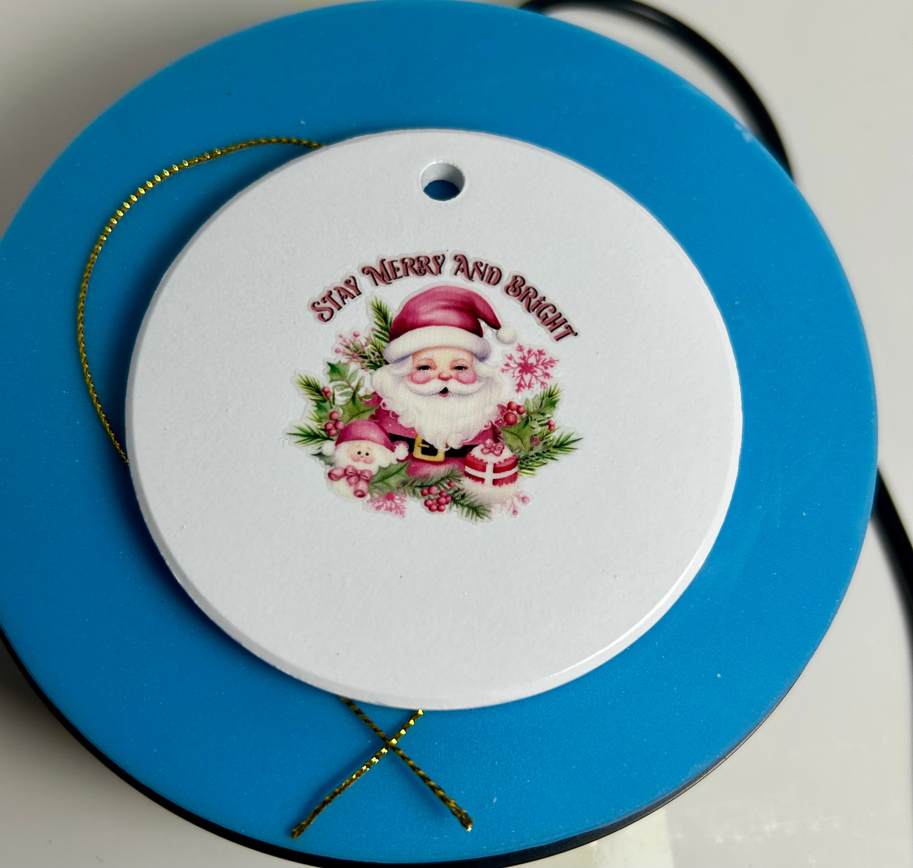 Décorations de Noël en céramique de 3 pouces