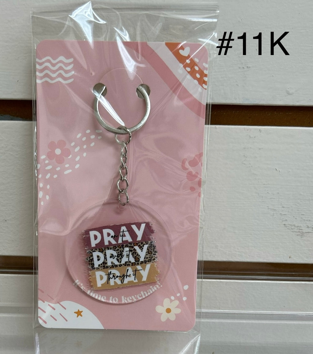 Acrylic Keychain Bundle with Beautiful Design -Includes One lotion & One Gel Pen