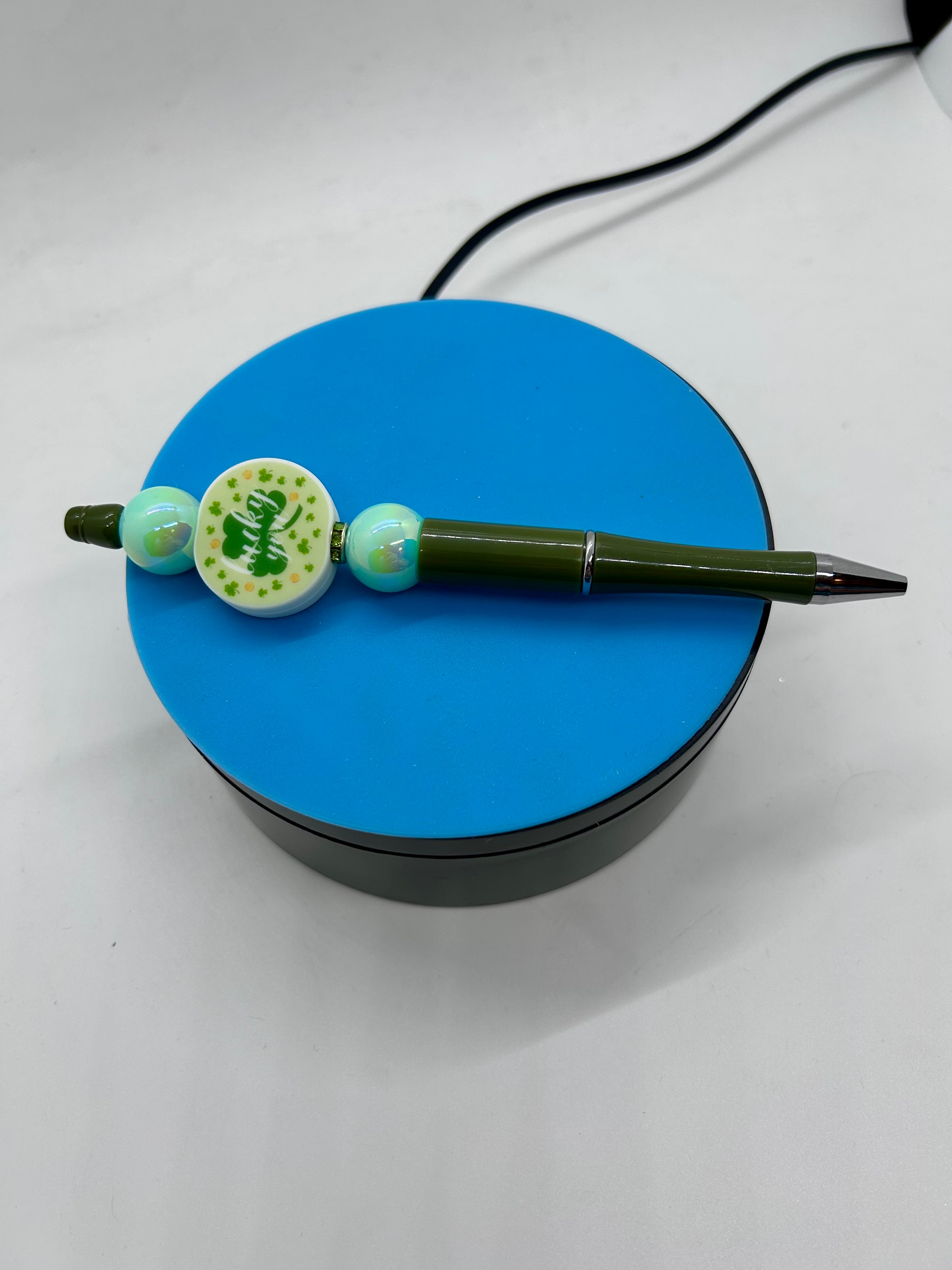 St.Patrick Day Theme Beaded Ballpoint Pen