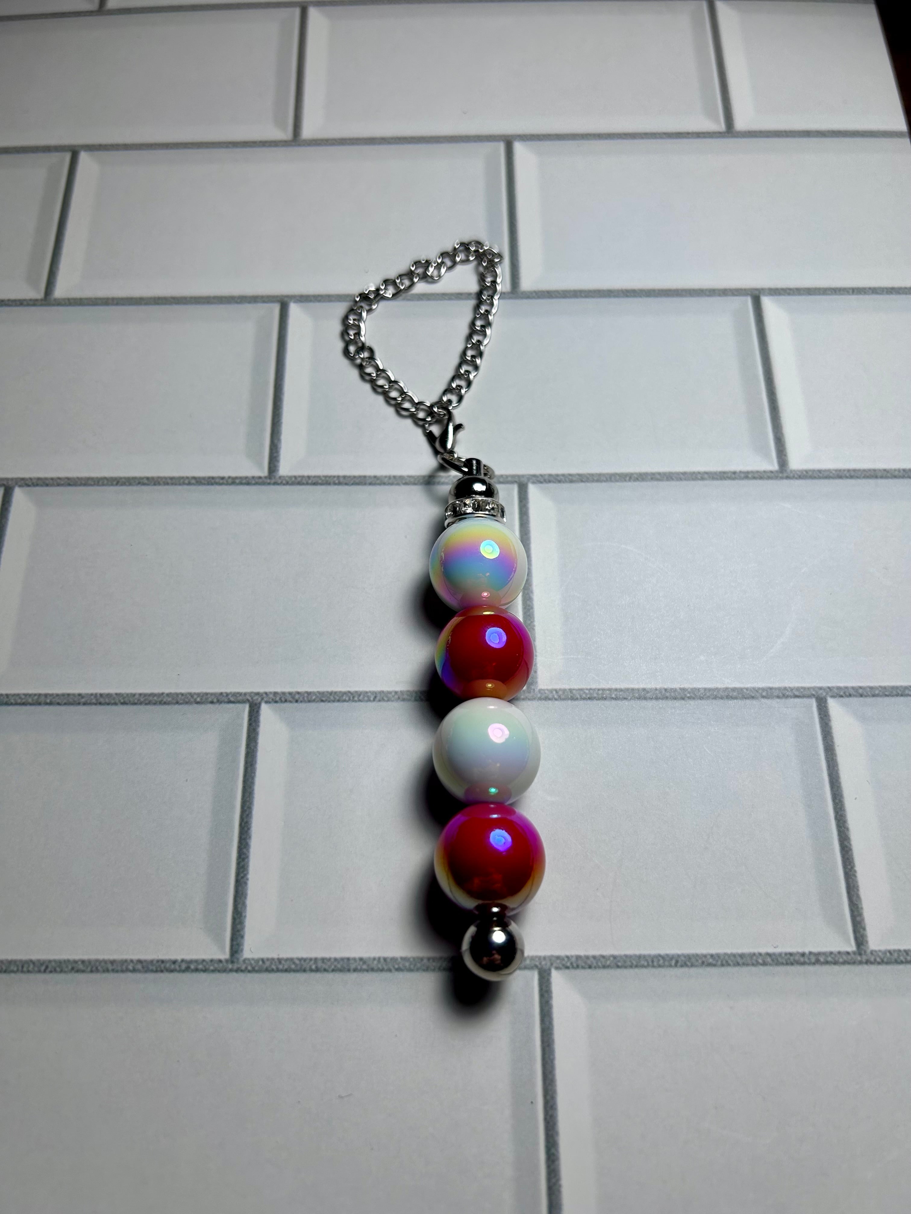 Beaded Cup Charm’s-Multi Color Acrylic