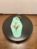 Retro Style Motel Keychain With Design