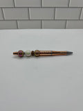 Beaded Ballpoint Pens-Metallic Copper Acrylic