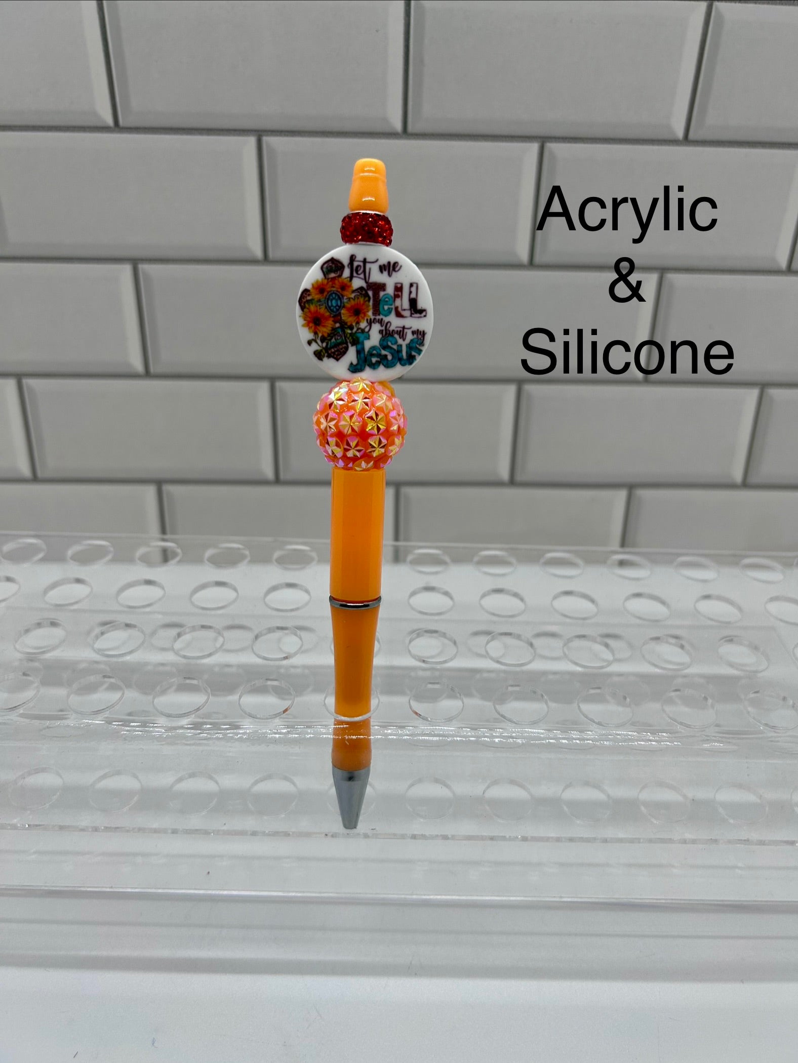 Stylos bille perlés
