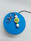 St.Patricks Day Theme Beaded Keychain