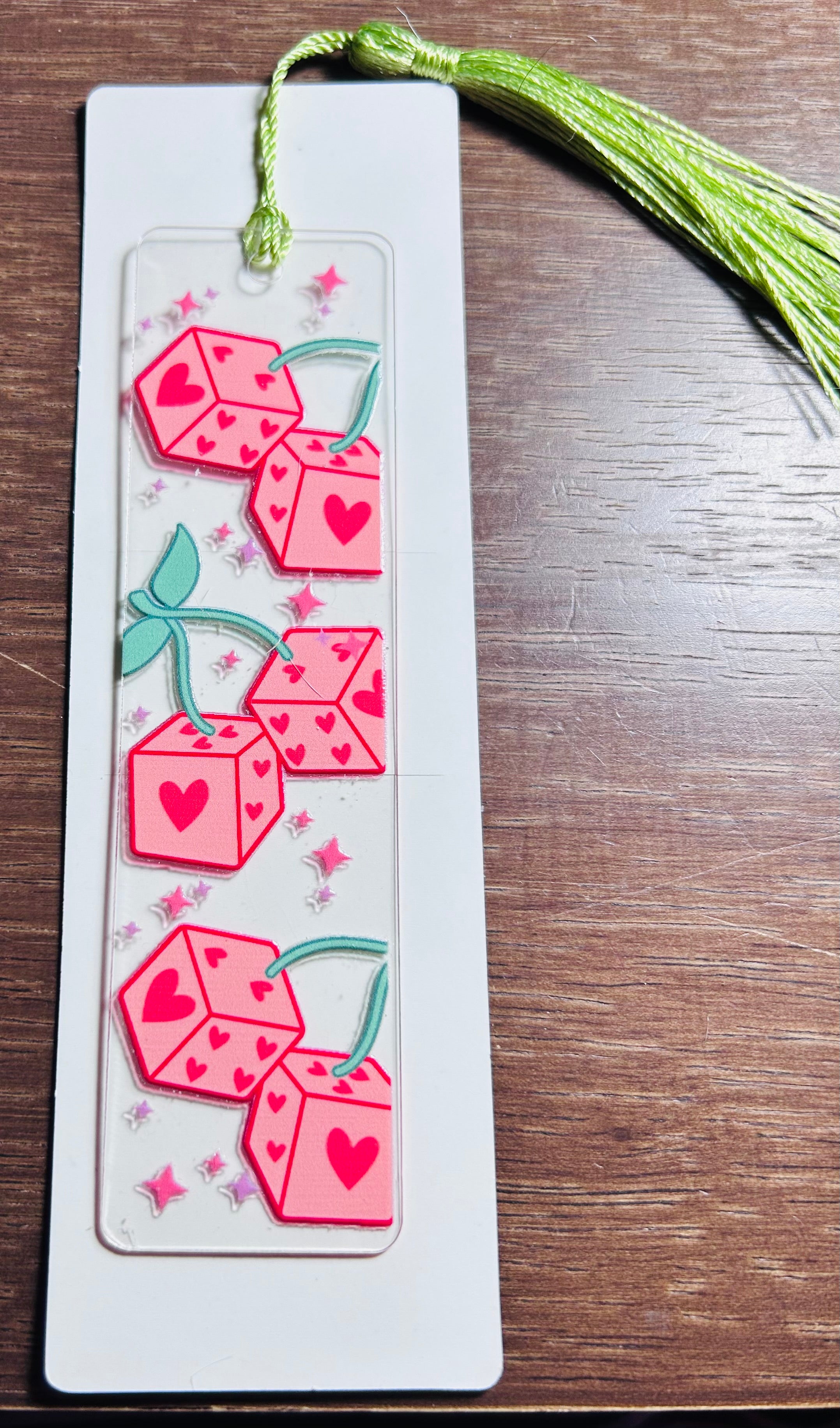Valentines Day Theme Acrylic Bookmarks