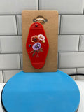 Retro Style Motel Keychain