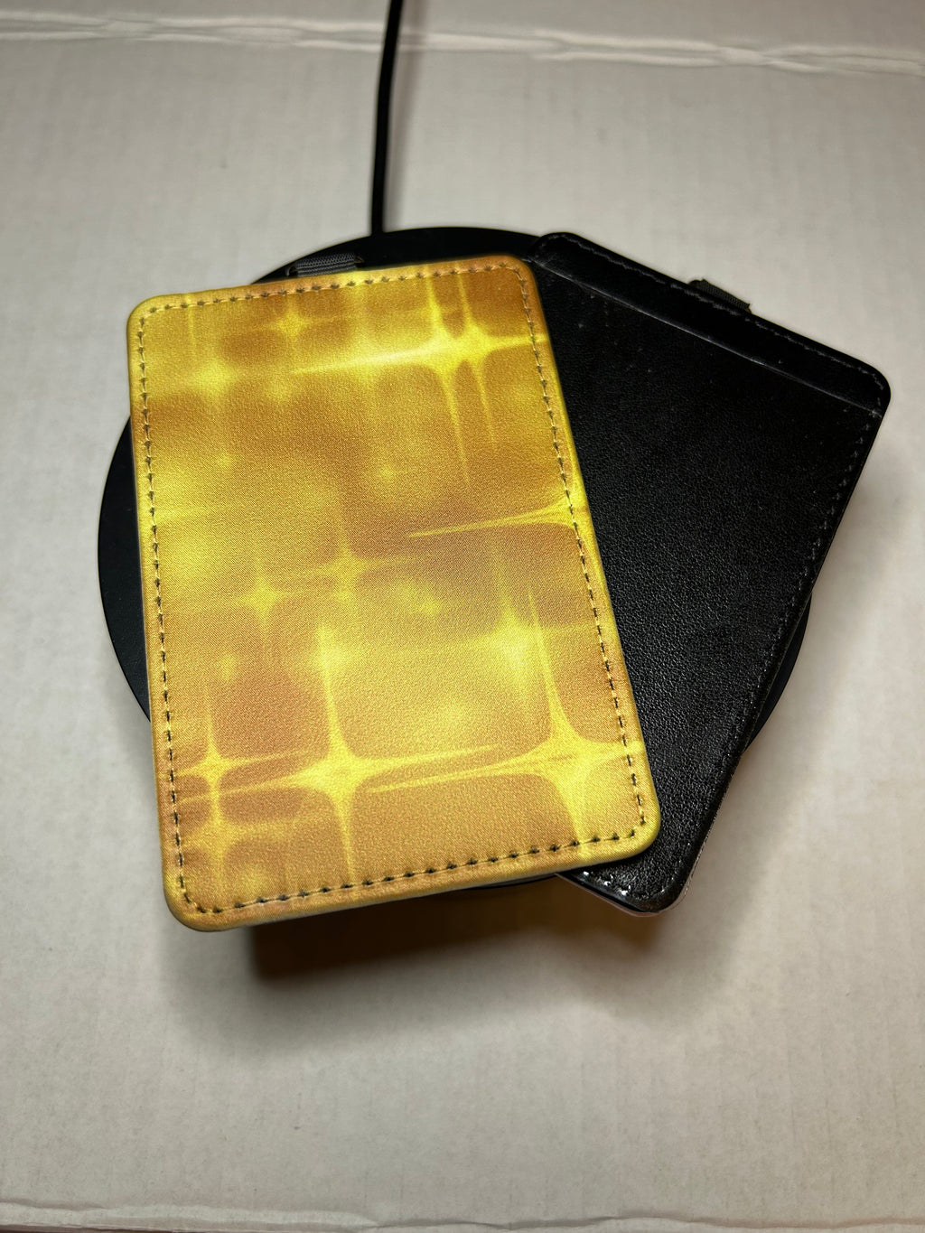 Pu Leather ID Card  Holder-Can Include a Free Design!