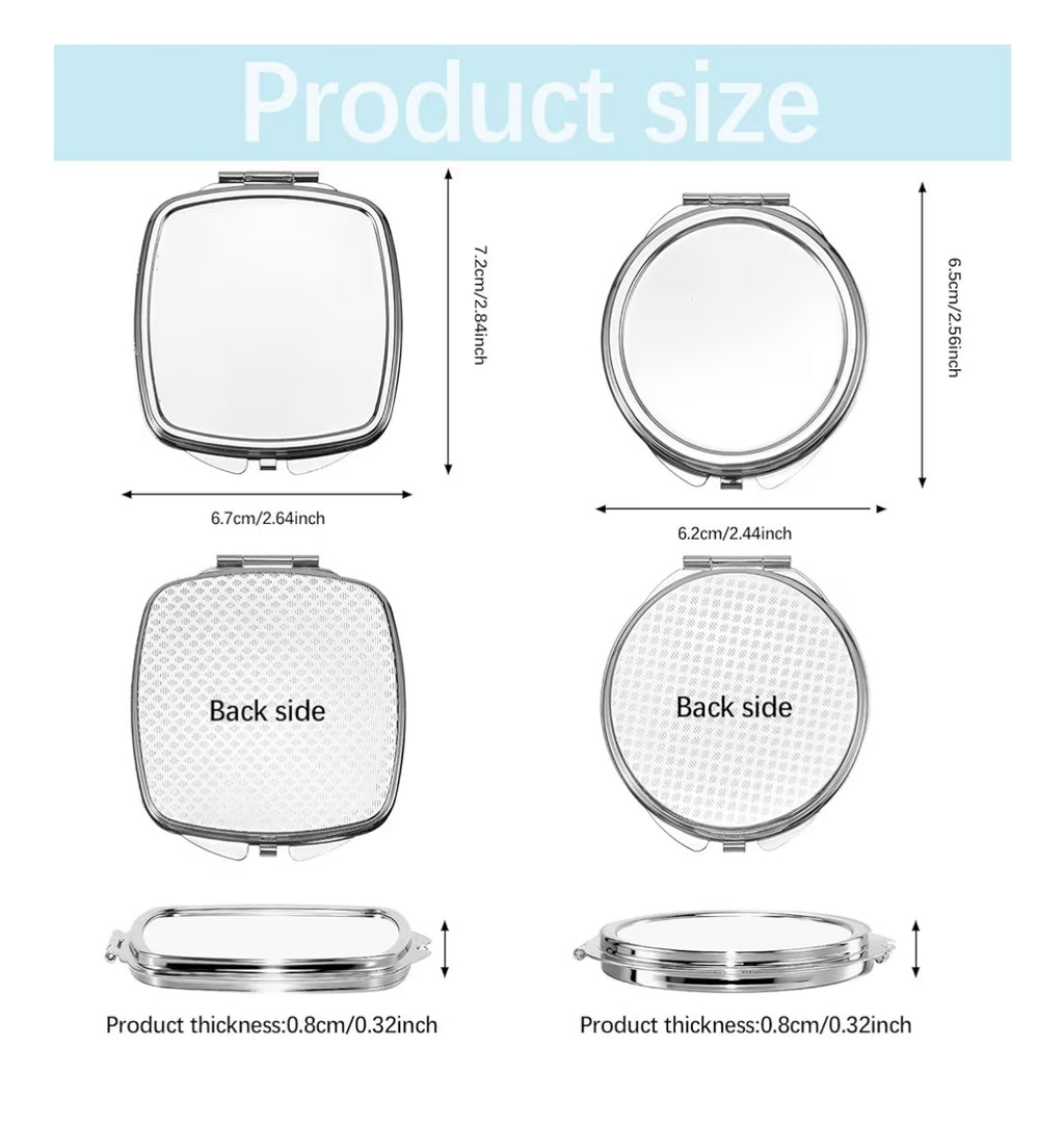 Compact Purse Mirror with Beautiful Design