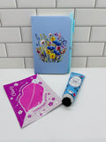 A6 Small Journal Bundle-Blue with Floral Design