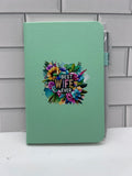 A6 Blank Lined Journal Featuring A Beautiful Mother’s Day Design-Green