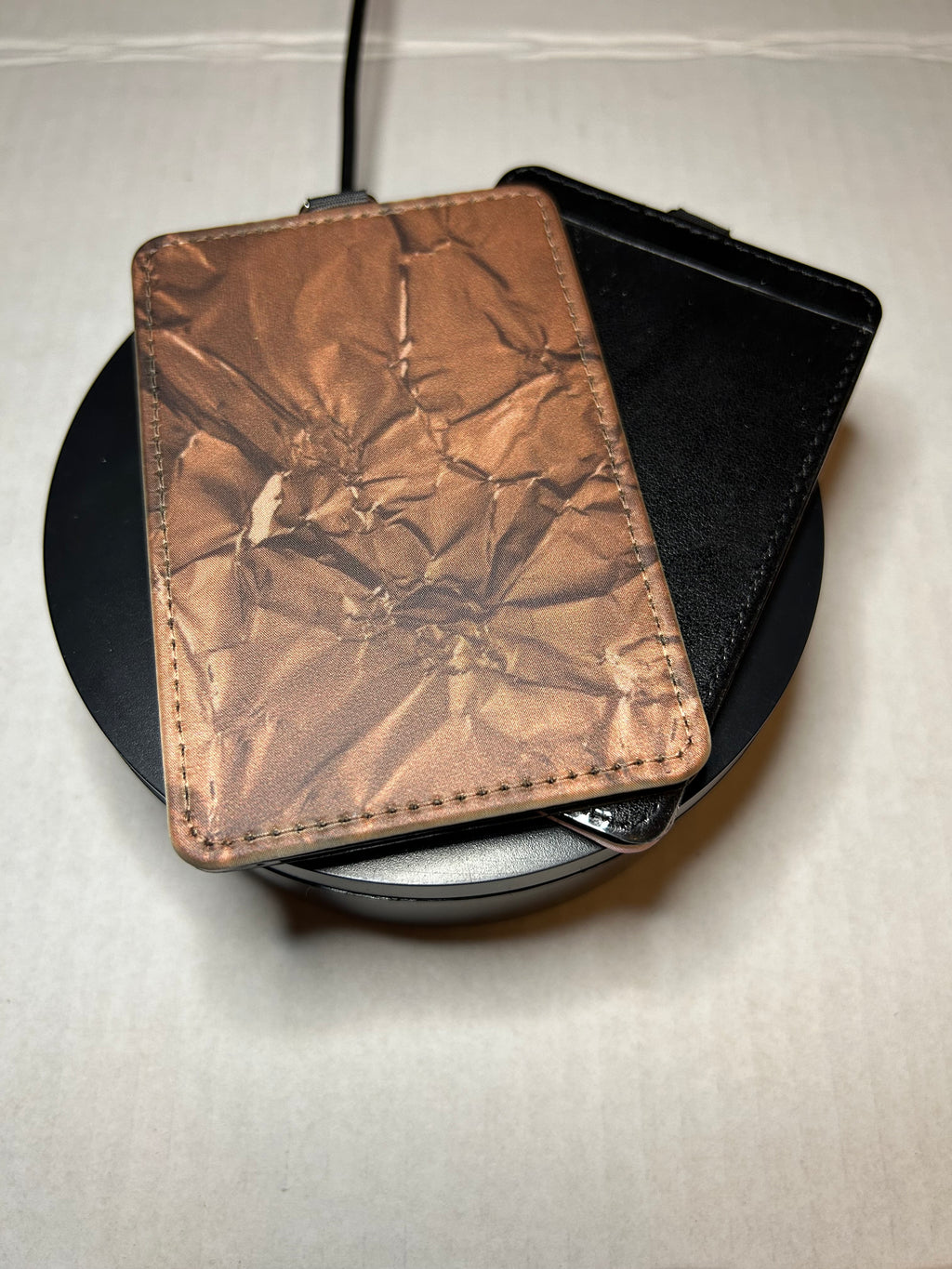 Pu Leather ID Card  Holder-Can Include a Free Design!