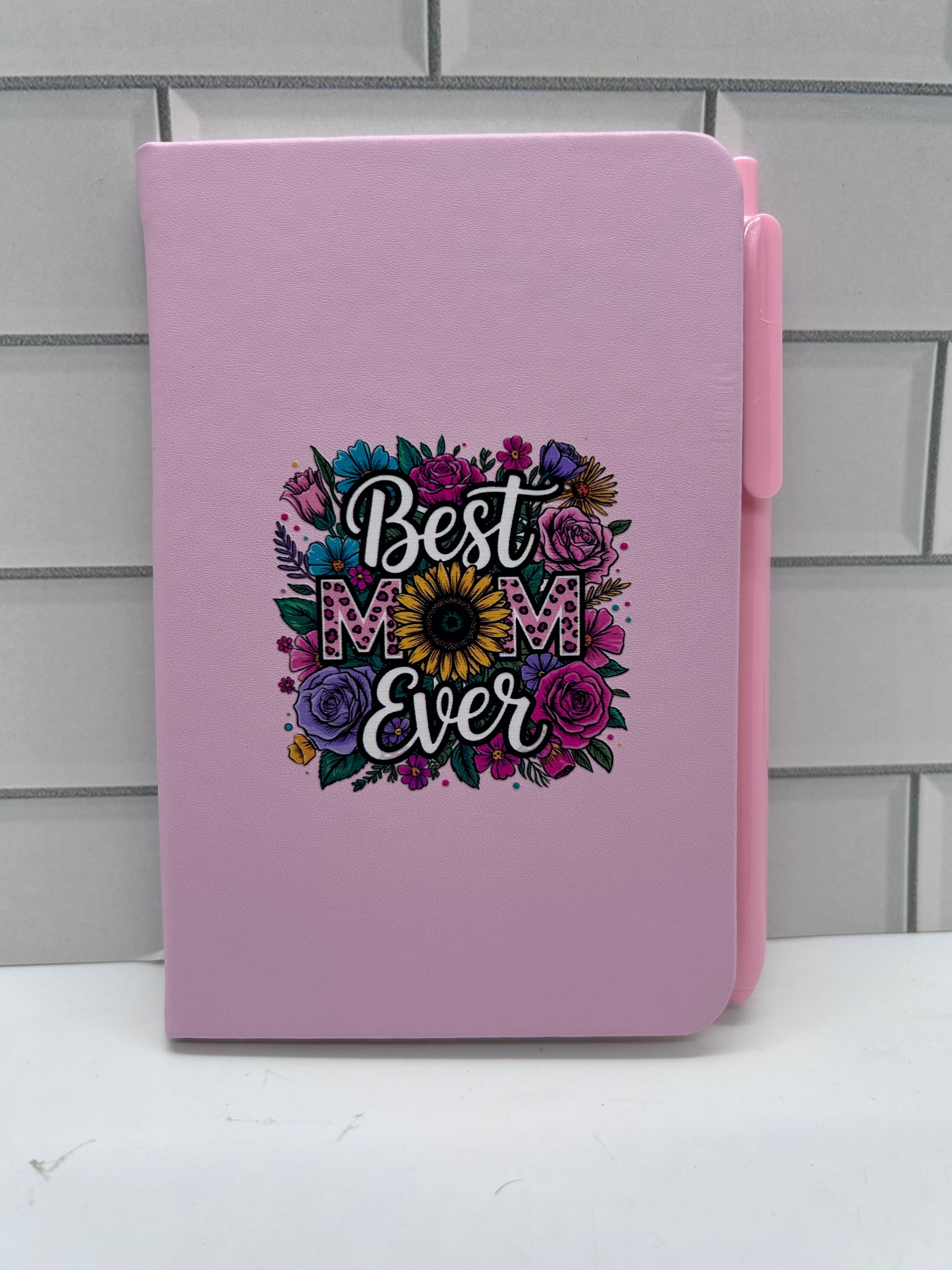 A6 Blank Lined Journal Featuring A Beautiful Mother’s Day Design-Pink