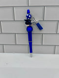 Stylos bille perlés-Bleus avec thème de remise de diplôme