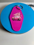 Porte-clés de motel de style rétro avec motif de Noël