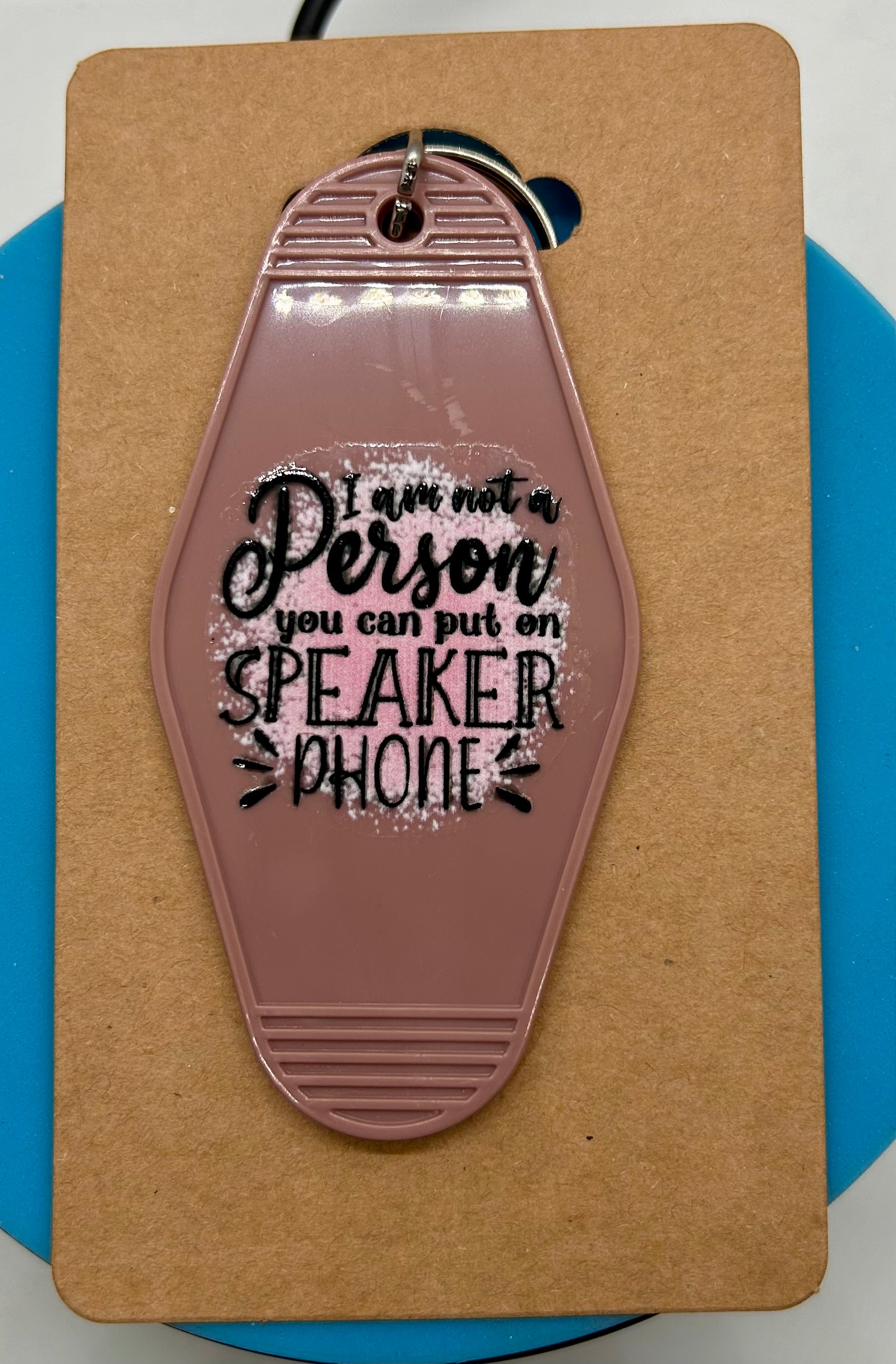 Retro Style Motel Keychain With Sassy Design